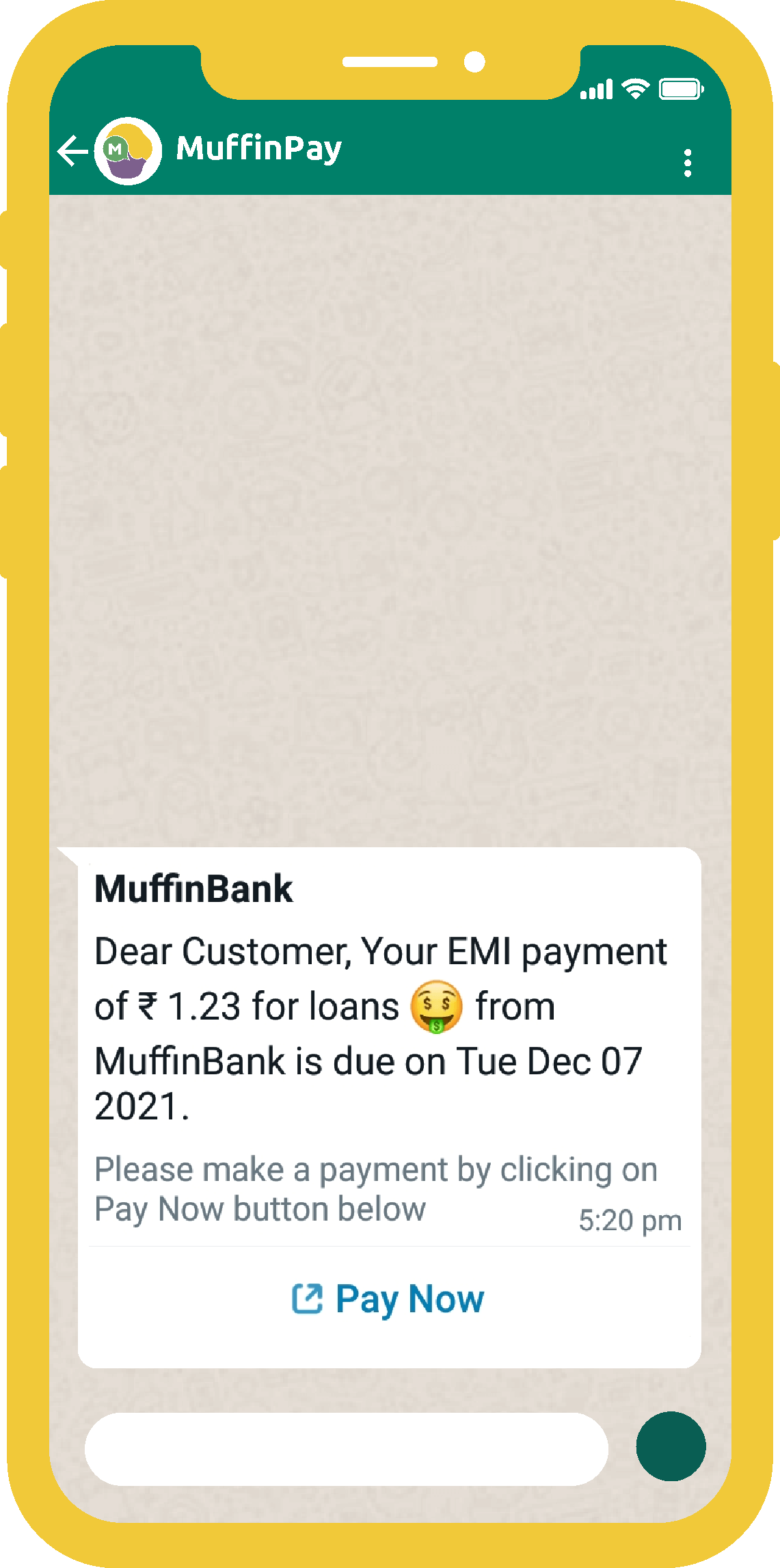 Lowest cost Payment experience ever on your messengers